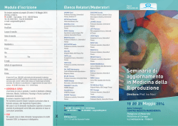 seminario di aggiornamento in medicina della riproduzione