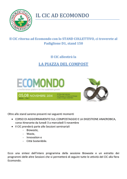 CIC a Ecomondo Finale - Consorzio Italiano Compostatori