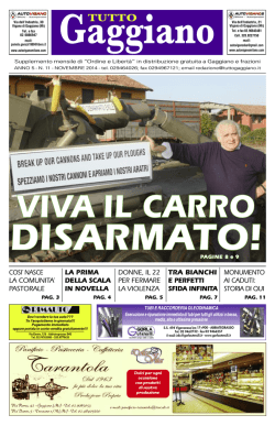 e territorio - GaggianOnline.it