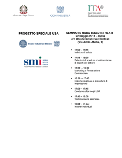 PROGETTO SPECIALE USA