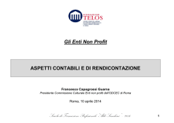 ASPETTI CONTABILI E DI RENDICONTAZIONE