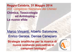 Strategie analitiche per la ricerca di nuove sostanze psicoattive in