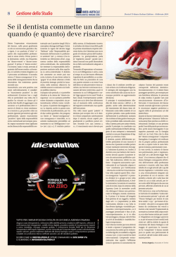 Se il dentista commette un danno quando (e quanto) deve risarcire?