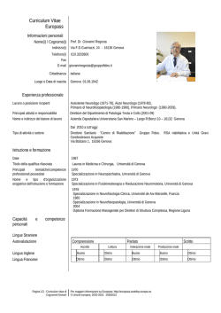 Curriculum vitae