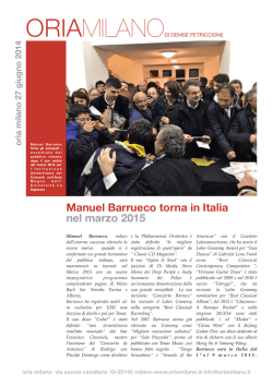 Manuel Barrueco torna in Italia nel marzo 2015