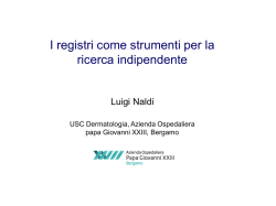 I registri come strumenti per la ricerca indipendente