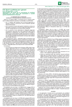 BANDO REGIONE LOMBARDIA CONTRIBUTI 2014 Associazione e