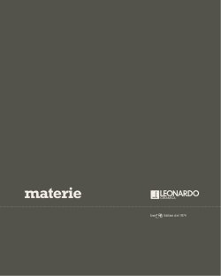 materie - LeonardoCeramica