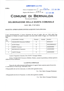 COMUNE DI BERNALDA