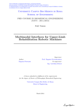 Multimodal Interfaces for Upper-Limb Rehabilitation Robotic Machines