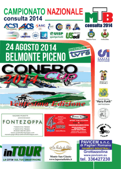 BELMONTE PICENO - Consulta Nazionale Ciclismo