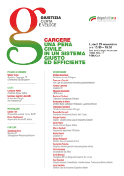 carcere una pena civile in un sistema giusto ed efficiente