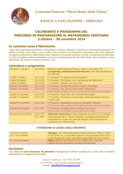 Corso fidanzati - basilica s.giuseppe