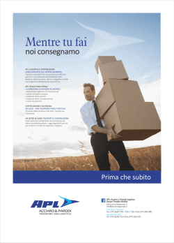 APL LOGISTICA E DISTRIBUZIONE