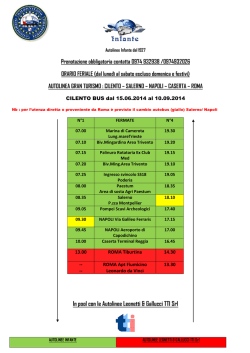 Orario Corse Cilento Bus