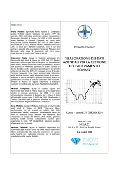 Programma - Ordine dei Medici Veterinari della Provincia di Perugia
