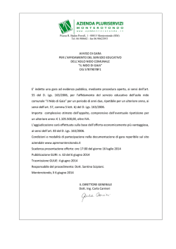 affidamento servizio asilo nido