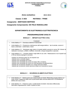 3 AEA MATERIA : TPSEE Insegnante : BERTOZZO BEPPINO