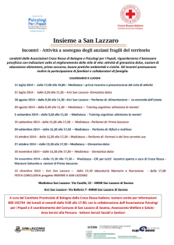 Insieme a San Lazzaro - Comune di San Lazzaro di Savena
