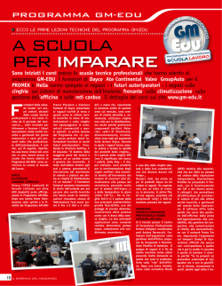 PROGRAMMA GM-EDU - Dayco Aftermarket