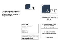 SCHEDA DI ISCRIZIONE