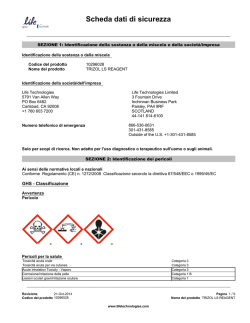 Scheda dati di sicurezza
