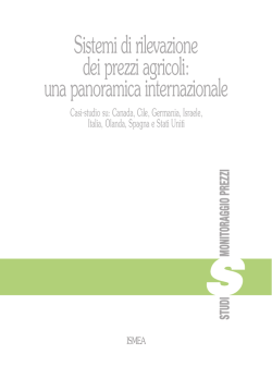 Sistemi di rilevazione dei prezzi agricoli: una panoramica