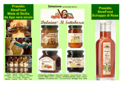 Presidio SlowFood Miele di Sicilia da Ape nera sicula Presidio