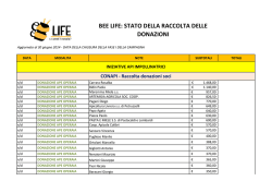 Scarica Donazioni Bee Life al 30/06/2014