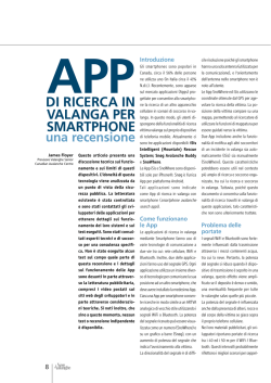 App di ricerca in valanga per Smartphone