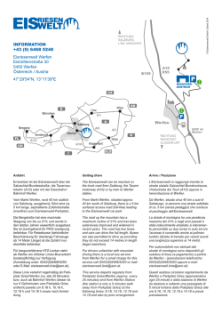 Anfahrtsplan - Eisriesenwelt