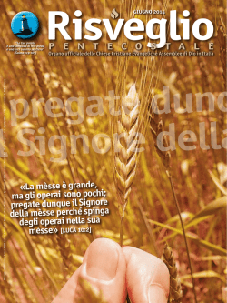 La m&egrave;sse &egrave; grande, ma gli operai sono pochi