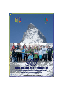 brochure 2014-2015 - Sci Club Marmirolo