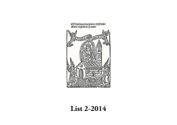 1776_List 2-2014 - International League of Antiquarian