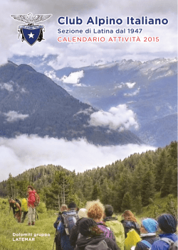 Programma Attivit&agrave; 2015