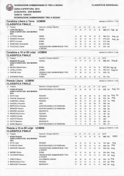 clicca qui - Federazione Sammarinese Tiro a Segno