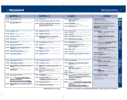 Programm&uuml;bersicht