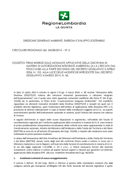 Circolare Regionale del 04/08/2014