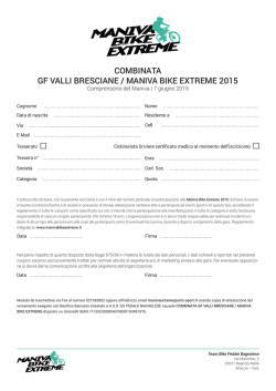 COMBINATA GF VALLI BRESCIANE / MANIVA BIKE EXTREME 2015