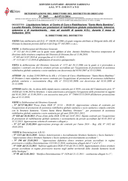 Determinazione n&deg;2845 del 05.11.2014.