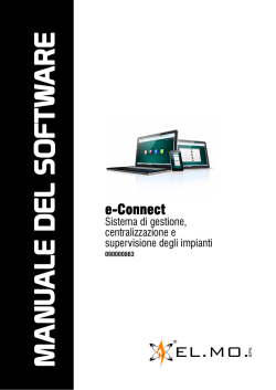 MANUALE DEL SOFTW ARE