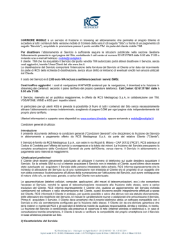 CORRIERE MOBILE &egrave; un servizio di fruizione in browsing ad