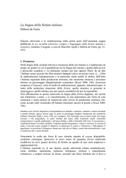 La lingua della fiction italiana