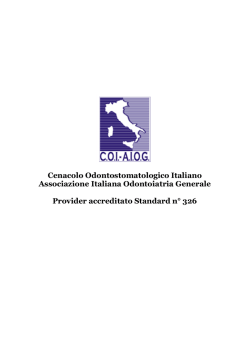 Cenacolo Odontostomatologico Italiano Associazione - Coi-Aiog