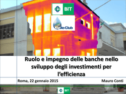 Ruolo e impegno delle banche nello sviluppo degli