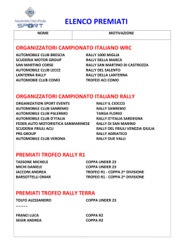ELENCO PREMIATI da pubblicare - Csai