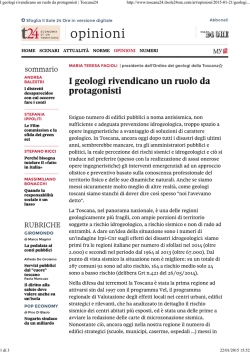 Articolo da Il Sole24Ore