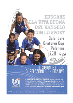 Calendari Oratorio Cup Palermo 2011 2012