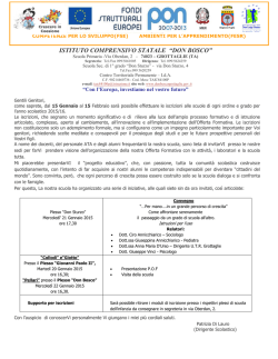 Lettera ai genitori scuola infanzia