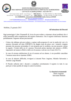 informazioni registro elettronico